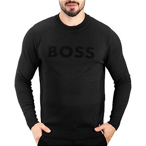 Suéter Boss Logo Preto