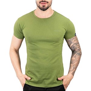 Camiseta Básica VersatiOld Pima Cotton Verde Oliva