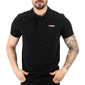 Camisa Polo Diesel Preta