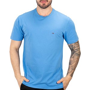 Camiseta Básica Tommy Jeans Azul Capri
