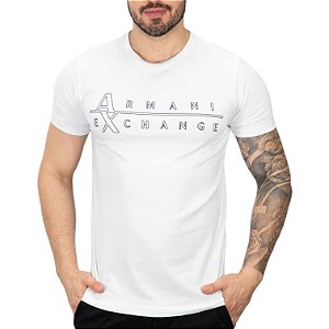 Camiseta AX Contour Branca - SALE
