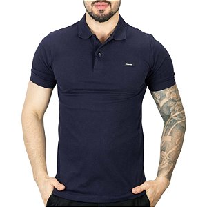 Camisa Polo Calvin Klein Azul Marinho