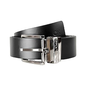 Cinto Calvin Klein Double Face Preto / Marrom