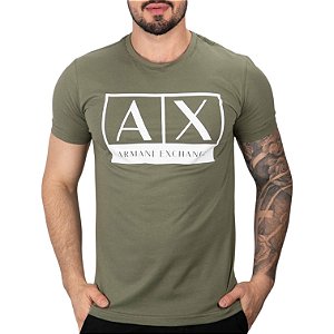 Camiseta AX Big Verde Musgo