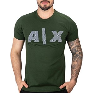 Camiseta AX Risque Verde Militar - SALE
