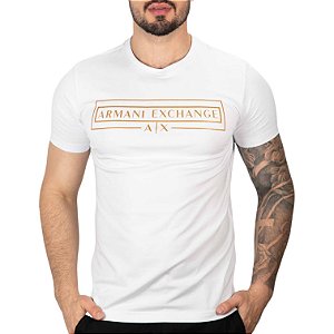 Camiseta AX Logo Branca