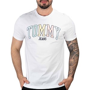Camiseta Tommy Jeans Colors Branca