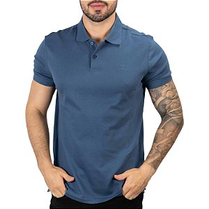 Camisa Polo Calvin Klein Liquid Touch Marinho - Azul