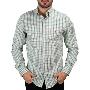 Camisa RL Slim Fit Xadrez Verde