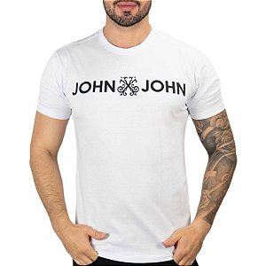 Camiseta John John Logo Azul-Marinho - Compre Agora