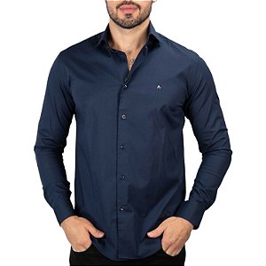 Camisa Aramis Tricoline Azul Marinho