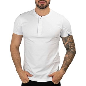 Camiseta Henley VersatiOld Branco