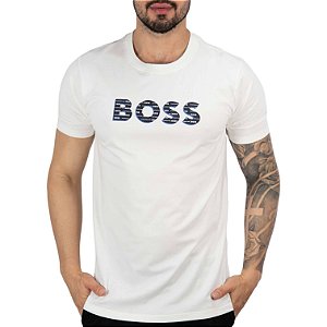 Camiseta Boss Big Collab Porsche Off White