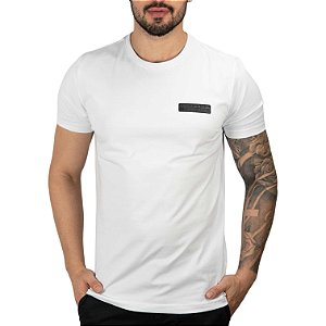 Camiseta AX Logo Patch Branca