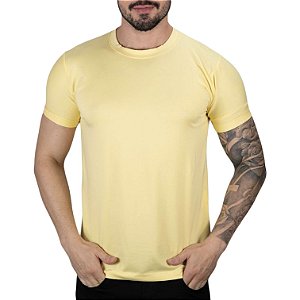 Camiseta Básica Cotton Amarela