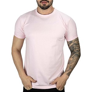 Camiseta Básica Cotton Rosa