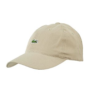 Boné Lacoste Classic Crocodilo Bege