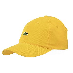 Boné Lacoste Classic Crocodilo Amarelo