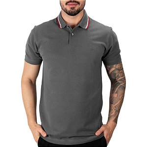 Camisa Polo Aramis Frisos Navy Chumbo