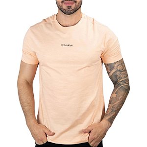 Camiseta T- Shirt Slim Preta Masculino Flame - Calvin Klein