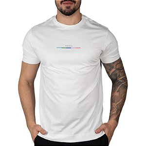 Camiseta Aramis Faixa Degrade Regular Branca