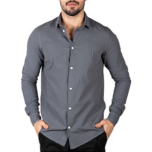 Camisa Reserva Algodão Chumbo