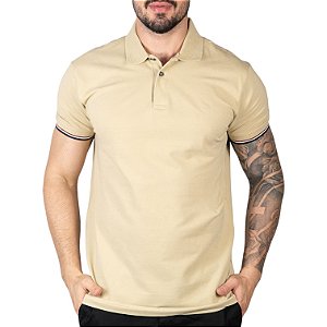 Camisa Polo Aramis Frisos Bege