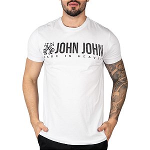 Camiseta John John Poster Branca