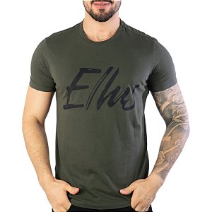 Camiseta Ellus Cotton Classic Verde Militar