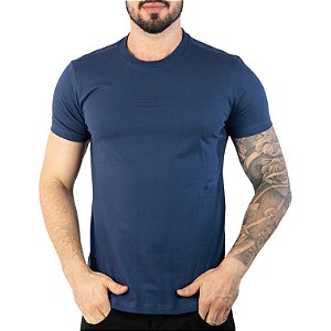 Camiseta Ellus Cotton Fine Classic Azul Marinho