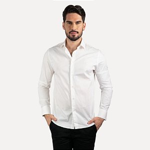 Camisa Forum Algodão Slim Fit Branca