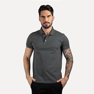 Camisa Polo Ellus Melange Chumbo