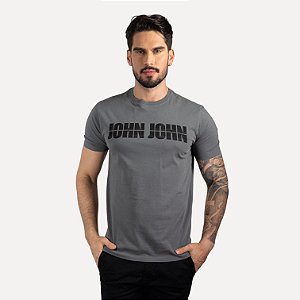 Camiseta John John Sketch Chumbo