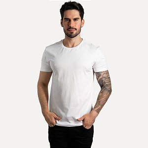Camiseta Calvin Klein Algodão Pima Branca