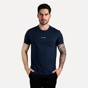 Camiseta Calvin Klein Flamê Azul Marinho