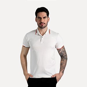 Camisa Polo Forum Muscle Off White