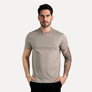 Camiseta Calvin Klein Flamê Bege