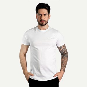 Camiseta AX Estampa Gráfica Branca