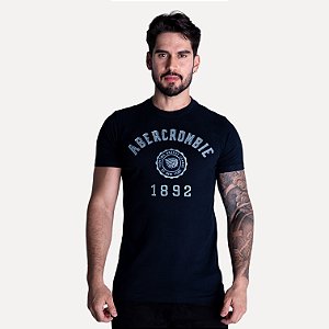 Camiseta Abercrombie 1892 Azul Marinho