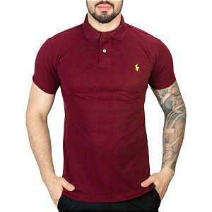 Camisa Polo RL Bordô