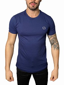 Camiseta AX Logo Azul Marinho
