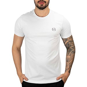 Camiseta AX Logo Branca