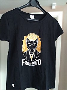 Camiseta Frida Gahto - Preta Feminina