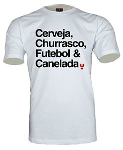 Camiseta Cerveja, Churrasco, Futebol & Canelada