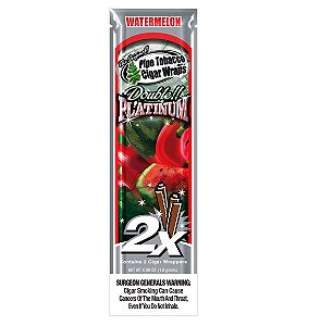 Blunt Wrap Double Platinum Watermelon - Pacote com 2