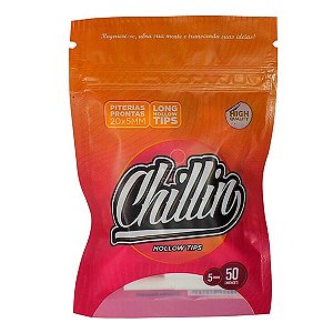 Piteira pronta para Cigarro Chillin Long Hollow Tips 5x20mm (Pacote com 50)
