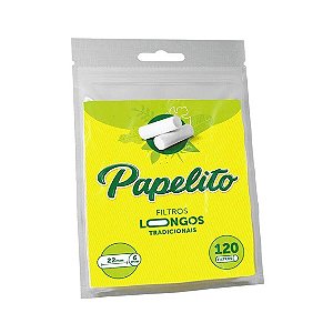 Filtro para Cigarro Papelito Longo 22mm (Pacote com 120)