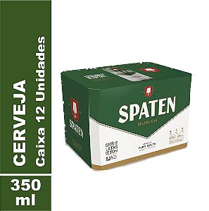 Cerveja Spaten Puro Malte Lata 350ml Caixa (12 Un.)