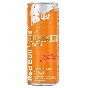Energético Red Bull Summer Edition Morango e Pêssego Lata 250 ml