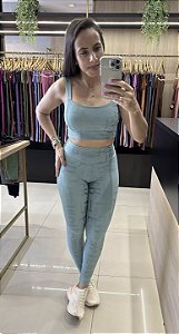 CONJUNTO FITNESS CALÇA LETRADO MENTA